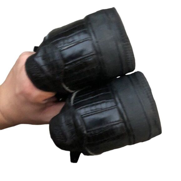 VINTAGE 2005 Nike Air Force 1 Premium Crocodile Black Size 8.5 - Picture 12 of 14